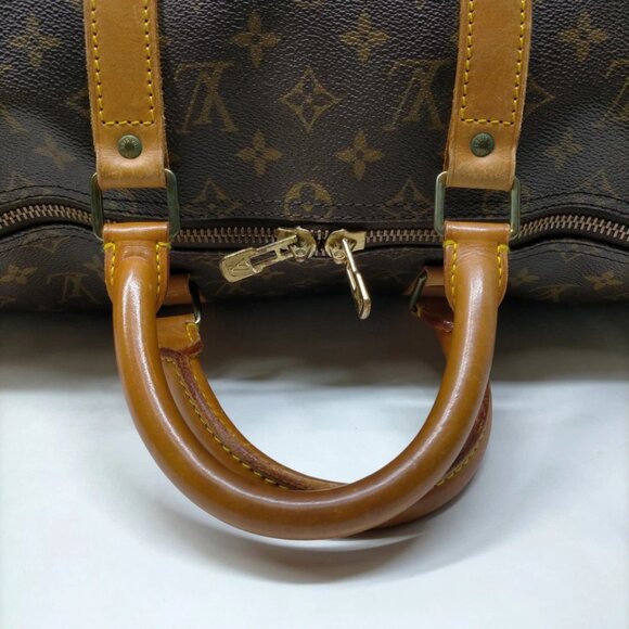 Louis Vuitton LV Boston Bag Keepall 50 Brown Monogram 699-052625 - Picture 6 of 9